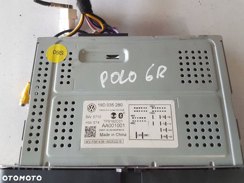 VW POLO V 6R 6C LIFT 14-17r RADIO 19D035280 - 5