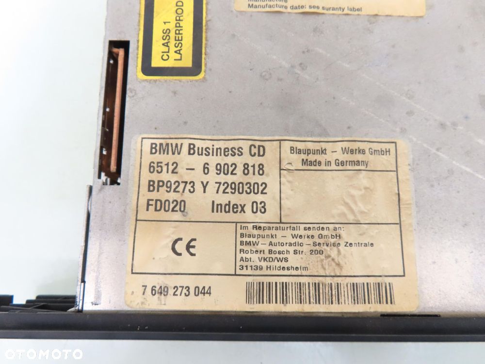 RADIO BUSINESS CD BMW E39 6902818 - 3
