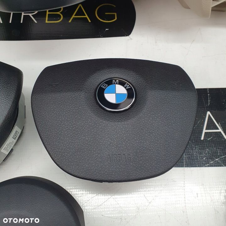 BMW F10 F11 DESKA ROZDZIELCZA KONSOLA KOKPIT PULPIT PODUSZKI AIRBAG AIR BAG NAPINACZE KIT SET - 10