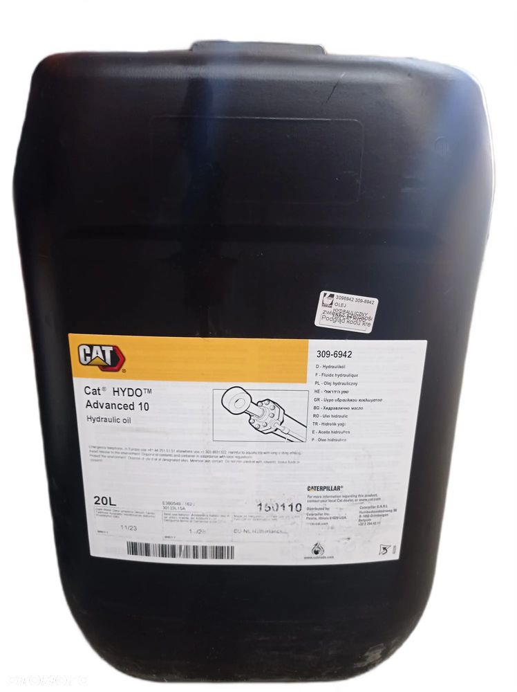 CAT OLEJ HYDRAULICZNY ADVANCED 10 3096942 CAT - 2