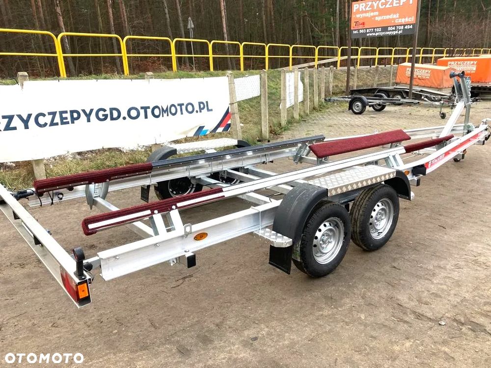 TEMARED Przyczepa B27 łódź do 6,5m DMC 2700 kg podłodziowa na podporach - 4