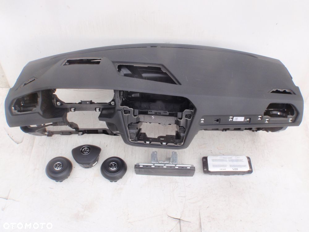 VW TIGUAN 5NA DESKA Head Up  KONSOLA KOKPIT PULPIT PÓŁKA PARAPET AIRBAG SRS AIR ABG na wymianę od ręki na MAGAZYNIE Okazja !!! - 4