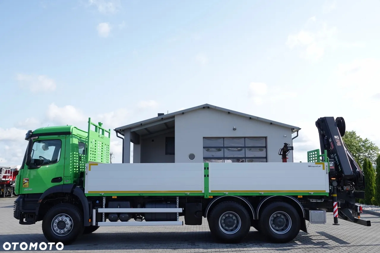 Mercedes-Benz AROCS 2636 / 6x4 / SKRZYNIOWY- 6,5 M / + HDS HIAB 4x wysów: 13 m / EURO 6 / STEROWANIE RADIOWE /OPONY 100 % - 7