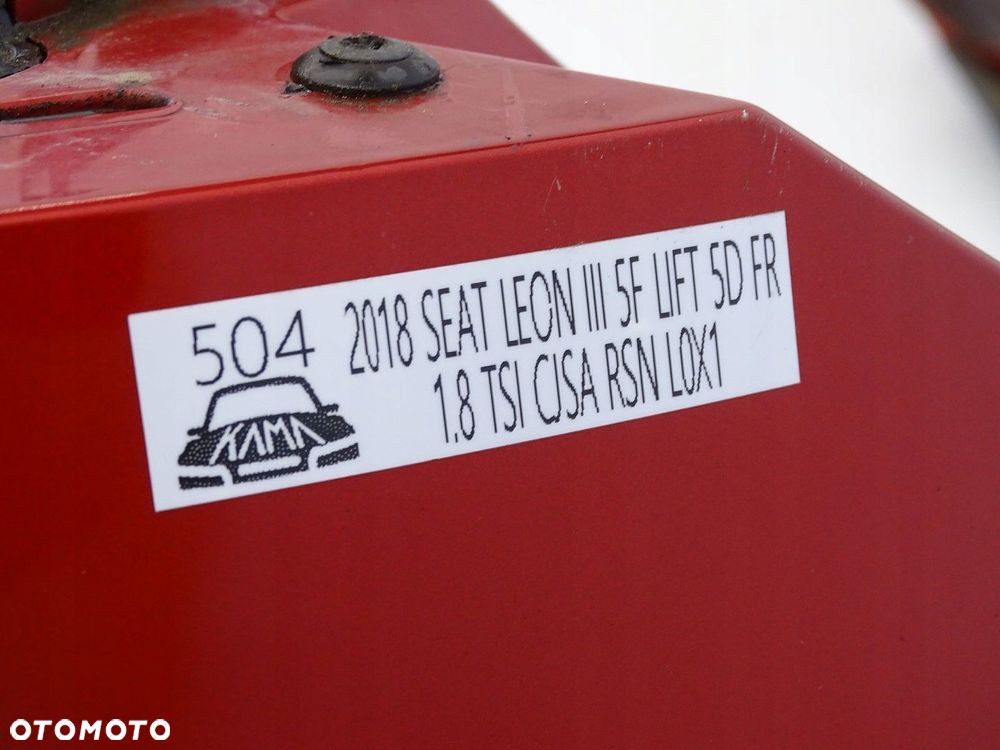 ZDERZAK TYŁ TYLNY POD 4X PDC SEAT LEON III 5F FR LIFT 16-20R BORDOWY L0X1 - 13