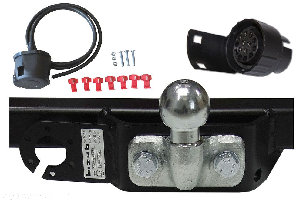 KOMPLETNY HAK+WIĄZKA 7PIN + GNIAZDO  HONDA CRV 2II 2002-2007 CR-V - 6