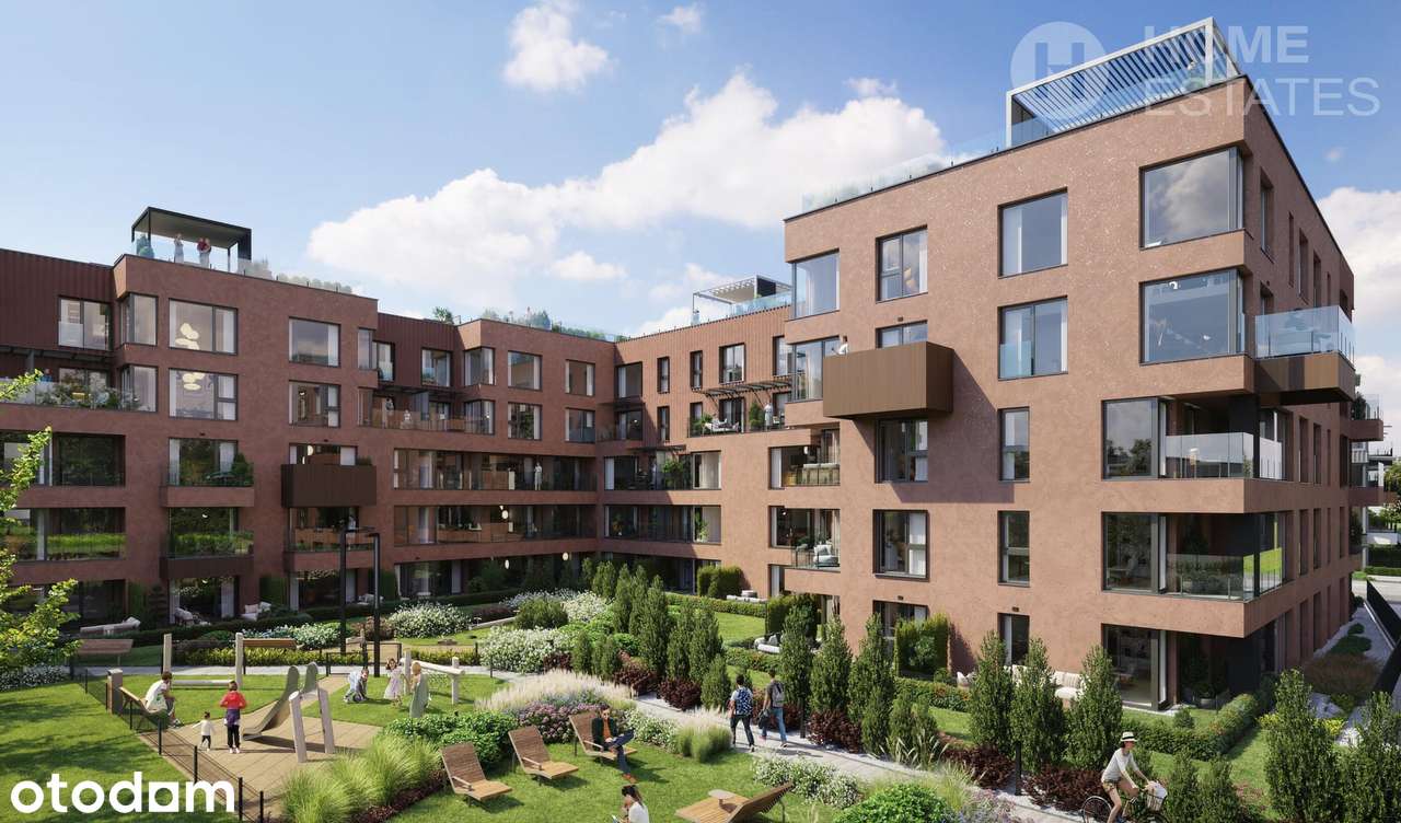 2 pokoje z ogródkiem i garderobą | 39 m² | stan deweloperski