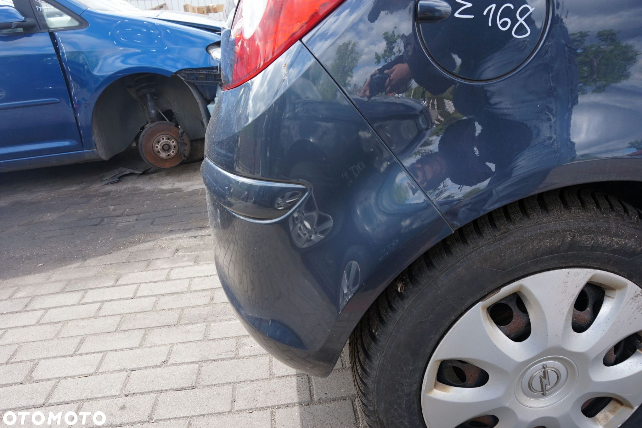 ZDERZAK TYLNY CORSA D IV 3D HB Z168  SZARY OPEL 2006-2011 - 5