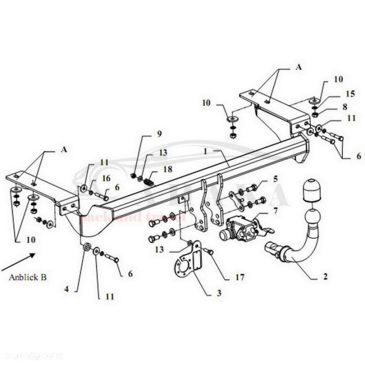 Hak Holowniczy Automat Do Citroen C4 Hatchback 2004-2010 - 2