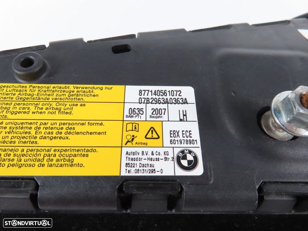 Airbag do banco Esquerdo/Frente/Lateral Usado / Original BMW 1 (E81)/BMW 1 Coupe... - 5