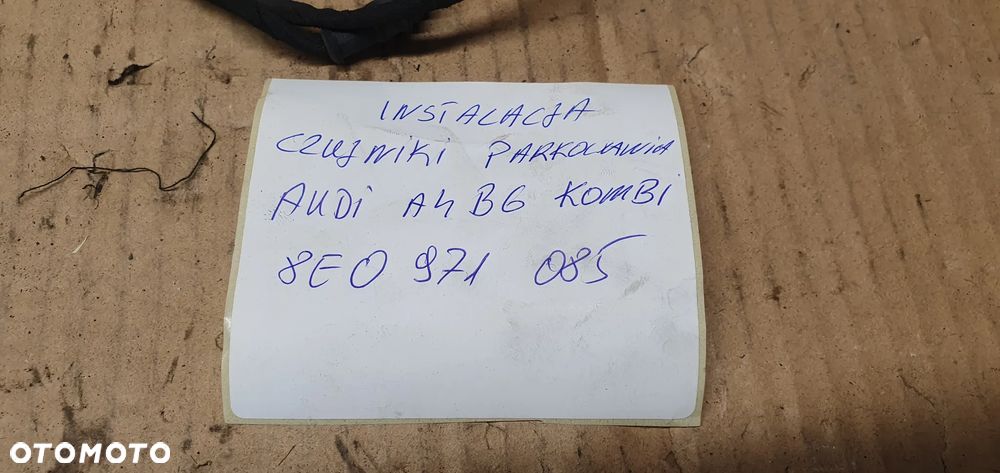 Wiązka instalacja czujników PDC tył tylna Audi A4 B6 Kombi 8E0971085 - 9