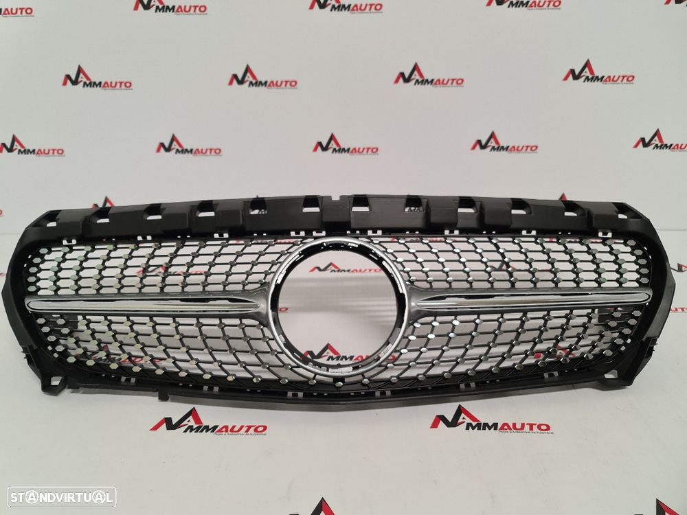 Grelha Frontal Mercedes CLA W117 Diamond Silver
