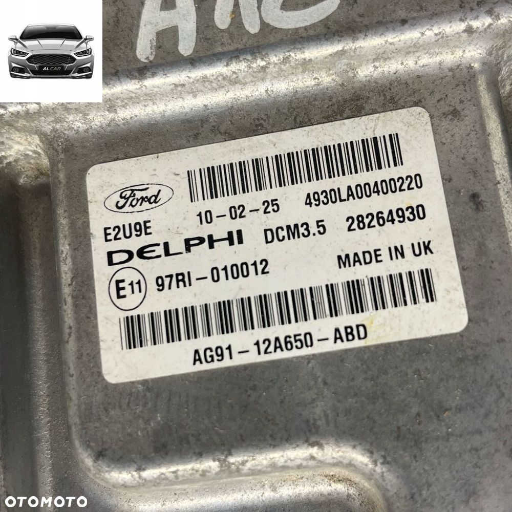 STEROWNIK SILNIKA 2.0 TDCI EURO 5 FORD MONDEO MK4 AG91-12A650-ABD - 2