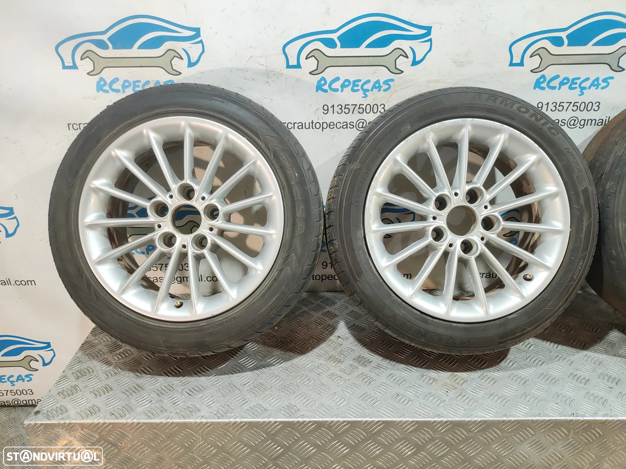 - Conjunto Jantes 16 Originais BMW Serie 5 E39 7J ET20 5x120 - 4
