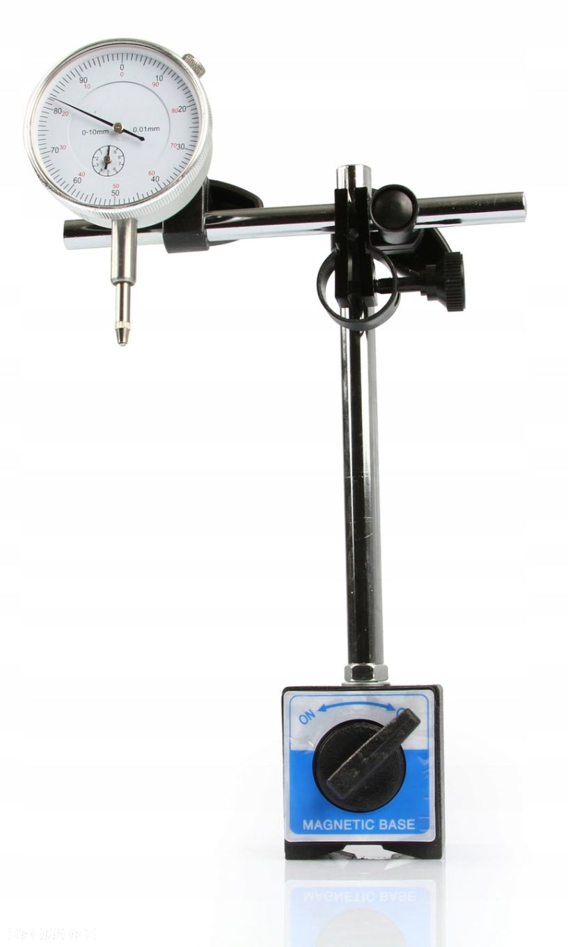 CZUJNIK ZEGAROWY STATYW MAGNETYCZNY 0-10mm SONDY - 5