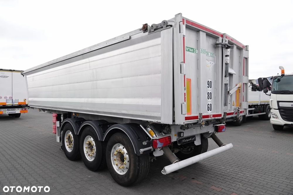 Benalu WYWROTKA / 26 m3 / ALUMINIOWA / OŚ PODNOSZONA / WAGA: 5 000 KG / ALUFELGI / SPROWADZONA - 5