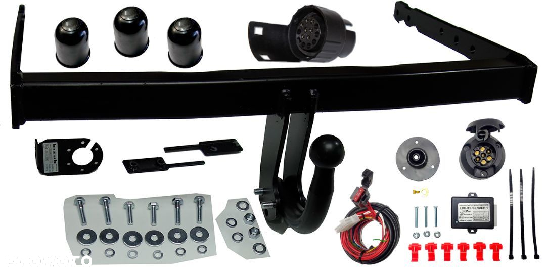 HAK HOLOWNICZY + MODUŁ + WIĄZKA + GNIAZDO 7 PIN + 7/13 FORD GALAXY 3 III S-MAX SMAX MK1 I 2006-15 - 2