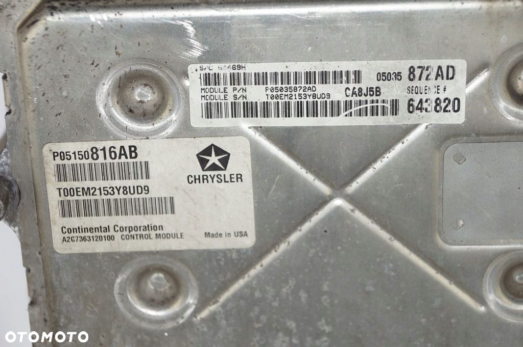 KOMPUTER SILNIKA GRAND CHEROKEE 6.4HEM P05150816AB JEEP GRAND CHEROKEE - 4