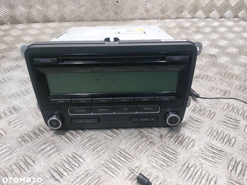 RADIO ODTWARZACZ + RAMKA + KRATKA VW GOLF V 1K0035186AA 1K0819743B - 10