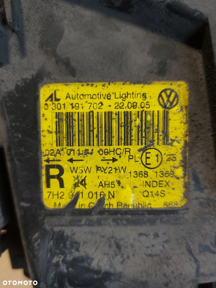 Lampa prawa przednia VW Transporter '06r ANGLIK - 5
