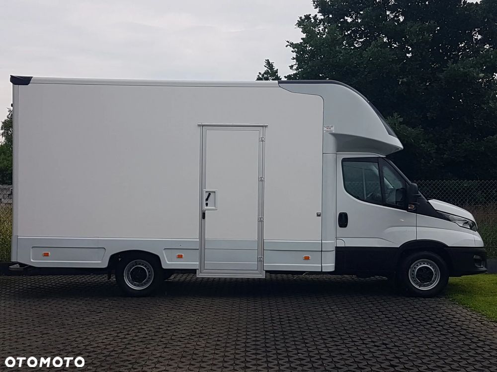 Iveco DAILY KONTENER NISKOPODŁOGOWY 4,44x2,23x2,42 SKLEP FOODTRUCK BAR KLIMA KONIOWÓZ KAMPER - 12