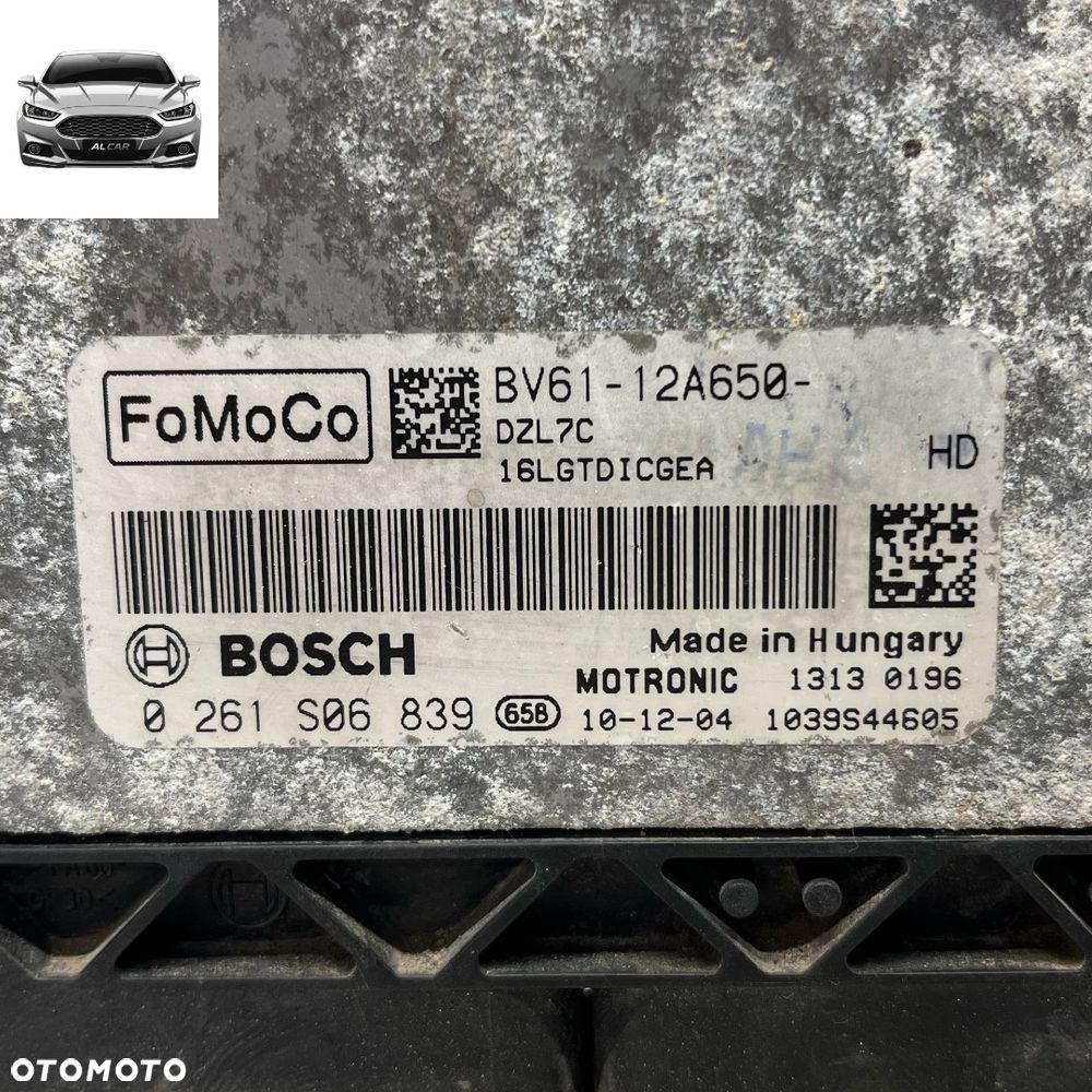 STEROWNIK SILNIKA 1.6 ECOBOOST FORD FOCUS MK3, C-MAX MK2 BV61-12A650-HD - 2