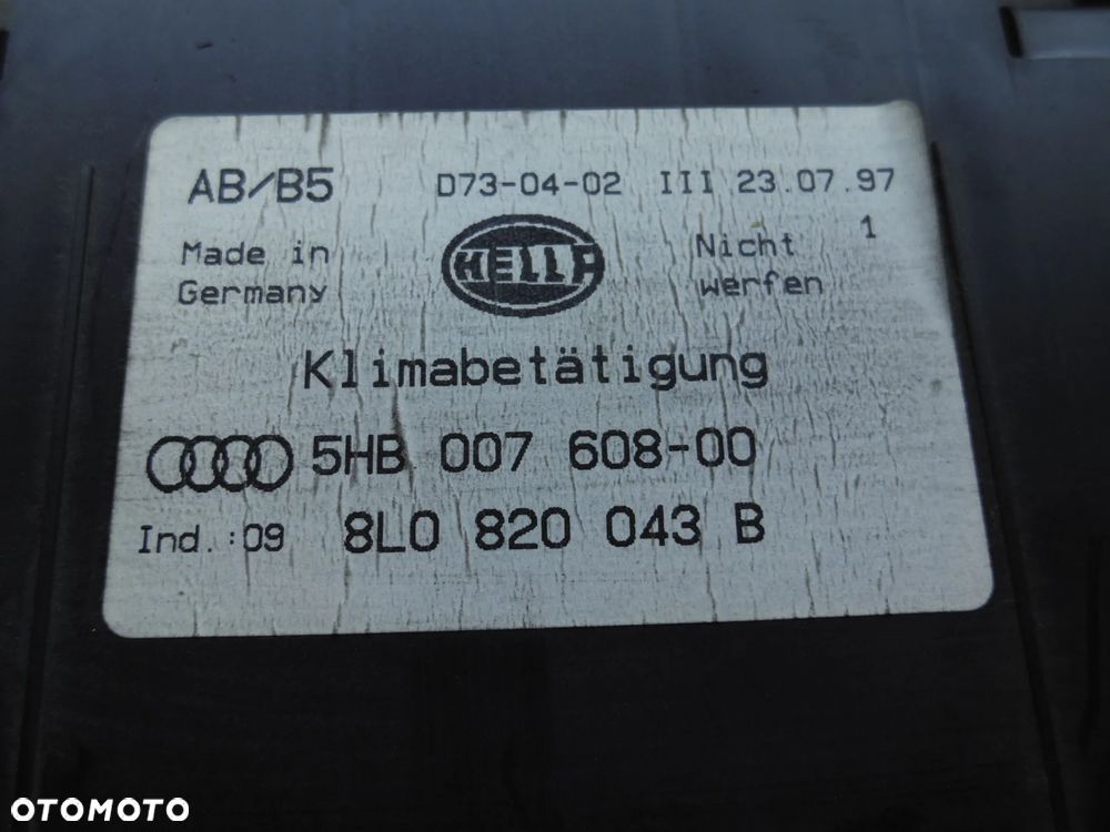 PANEL KLIMATYZACJI AUDI A3 8L 8L0820043B POSIADAM 4 SZT - 7