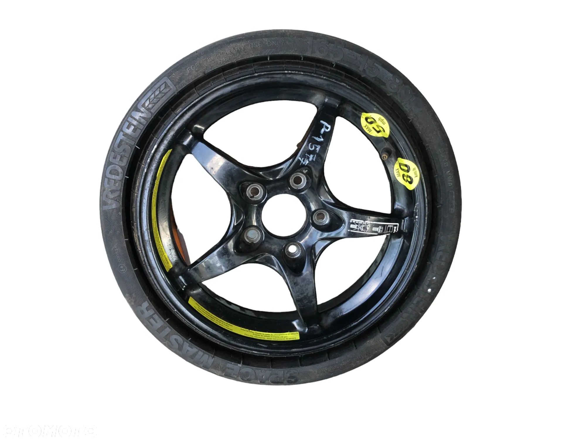 Koło Zapasowe Dojazdowe 165-R15 89P 5x112 66.5 Mercedes W203 A1705840538 2034012002 - Gwarancja Wysyłka - 1