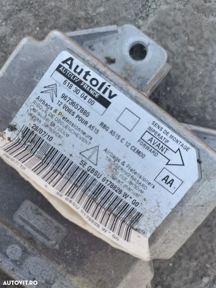 Calculator airbag Citroen C3 ll  cod produs 9673657880 , 618300400 - 2