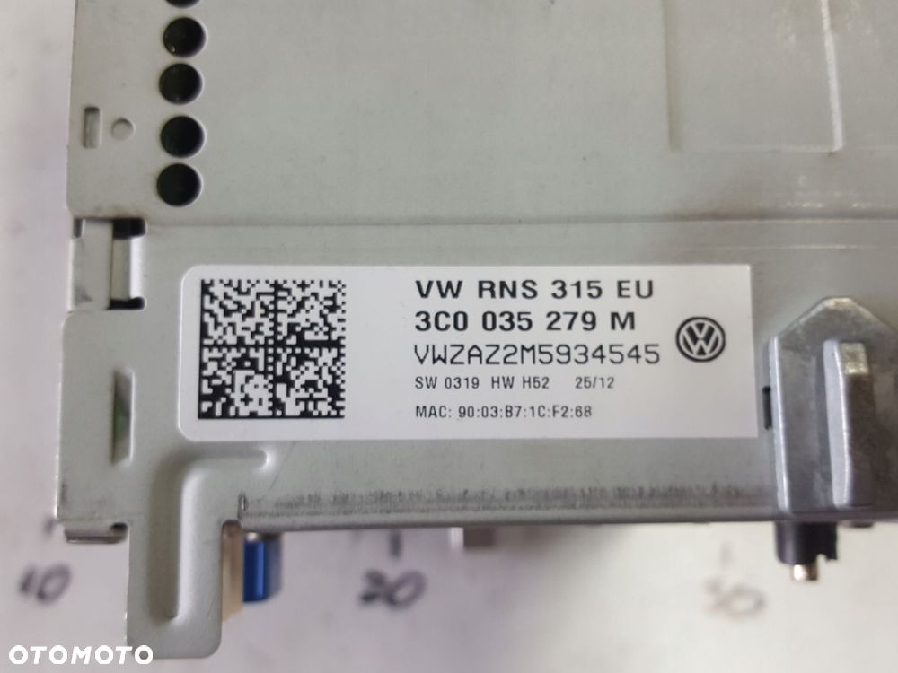 VW PASSAT B7 CC EOS GOLF V VI NAWIGACJA GPS RADIO 3C0035279M - 4