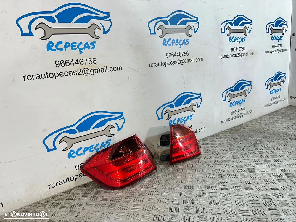 .Conjunto Farolins Led Originais Tras Traseiro Direito Esquerdo BMW Serie 3 F30 2011 - 2019 - 1