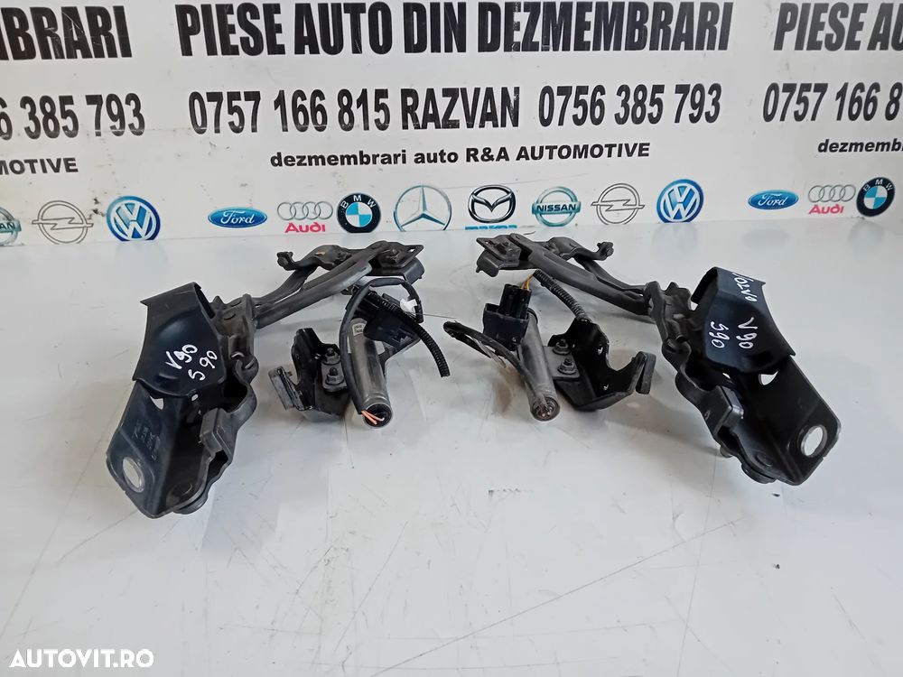 Set Balamale Capota Cu Capse Pirotehnice Volvo V90 S90 An 2016-2020 Originale OEM - 3