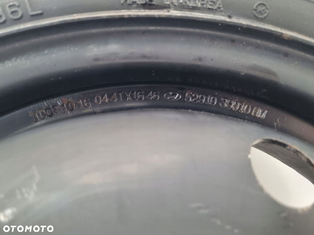 KOŁO DOJAZDOWE ZAPASOWE Kia Hyundai Coupe 125/70 R16 52910 39910 zapas - 3