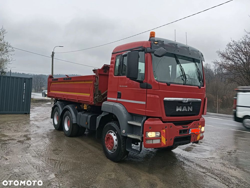 MAN TGS 26.440 6x4 – Wywrotka 3-Stronna | Bordmatik Burtmatic | Serwis ASO | Manual | EURO 5 - 2