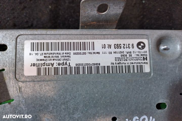 Amplificator audio 9312593 9312593 BMW Seria 5 F07/F10/F11 [facelift] - 5