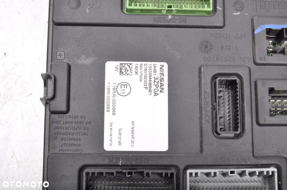 NISSAN PULSAR SKRZYNKA MODUŁ BSI 284B1-3ZP0A - 2