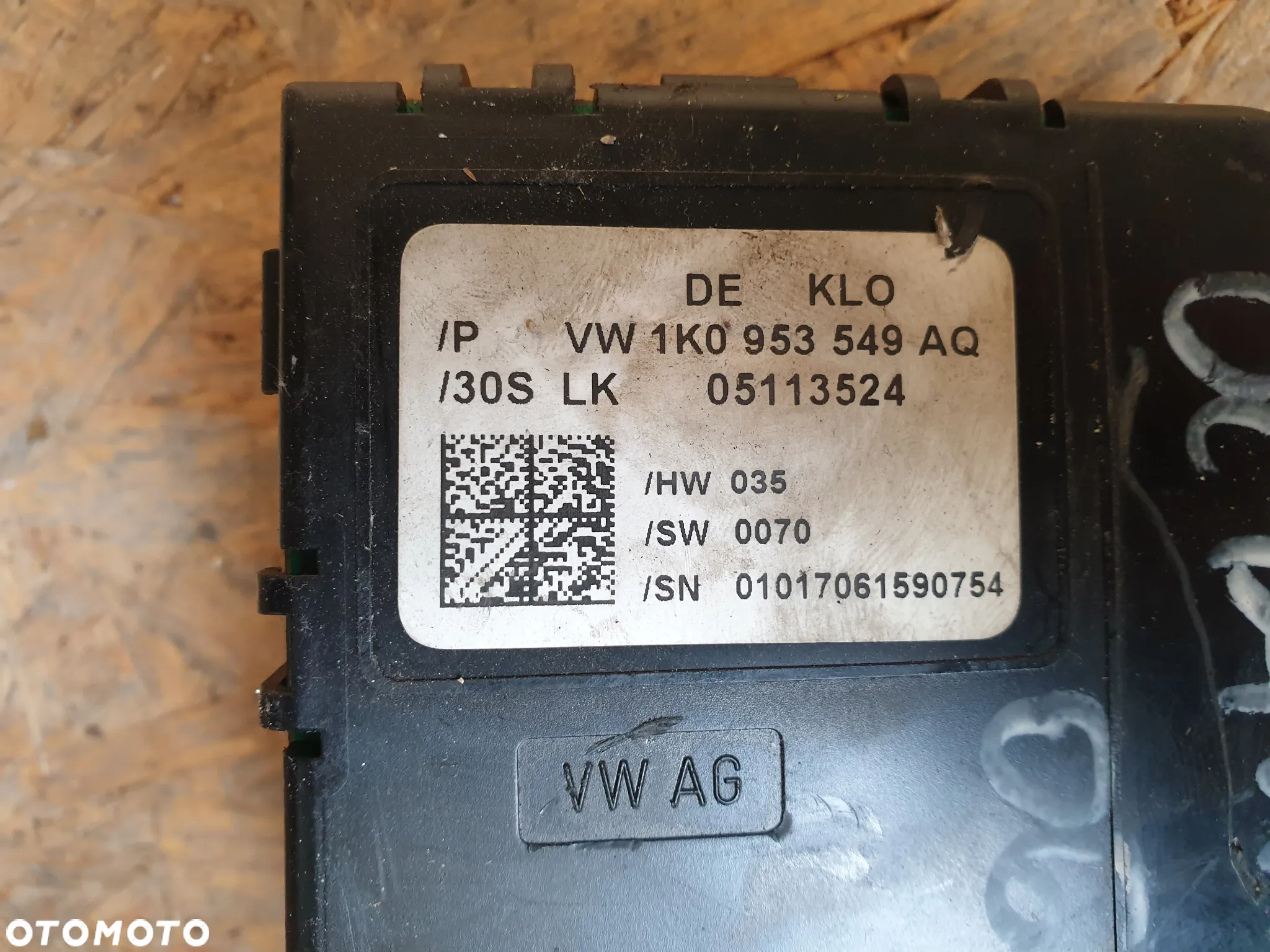 Volkswagen Skoda Audi Moduł Czujnik Kąta Skrętu 1K0953549AQ - 3
