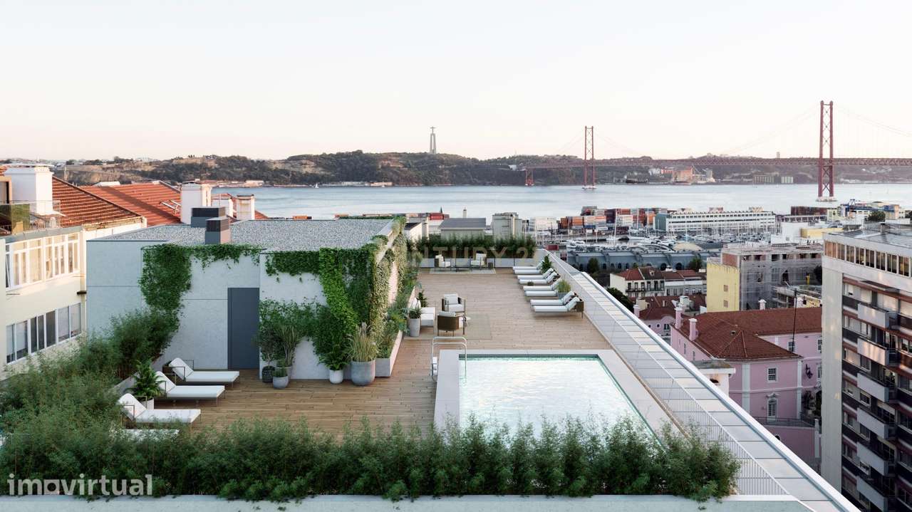 Luxuosa T2+1 em Estrela, Lisboa com Vista Panorâmica - Grande imagem: 2/15