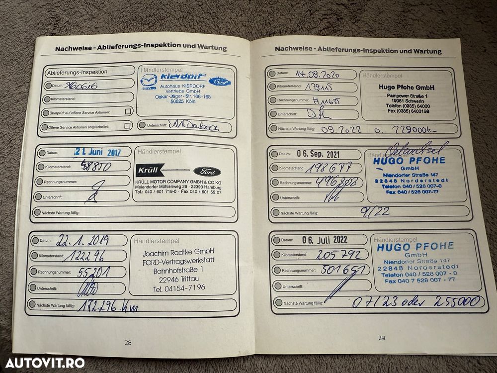 Ford Transit Tranzit Dokka Camioneta 7 locuri bena carosata 2017 impecabila fără probleme fără rugina Istoric Service complet Carvertical scos anvelope noi Navi AC - 31