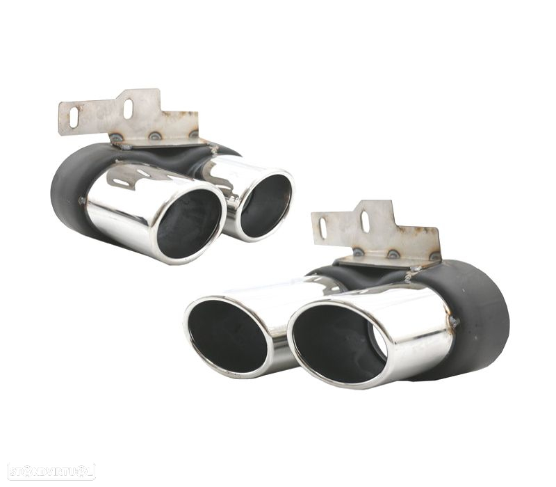 DIFUSOR AUDI A7 S LINE 19- LOOK RS7 + PONTEIRAS DE ESCAPE CROMADO - 2