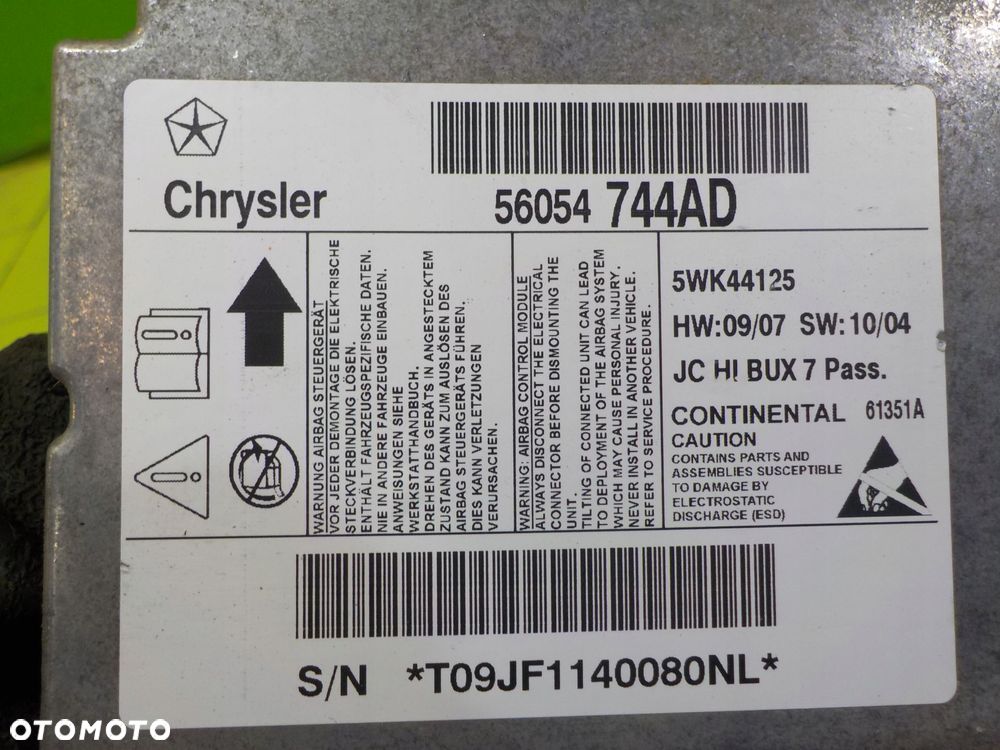 NISSAN NV200 1.5 DCI 11r VAN sensor modul AIRBAG 56054744AD - 15