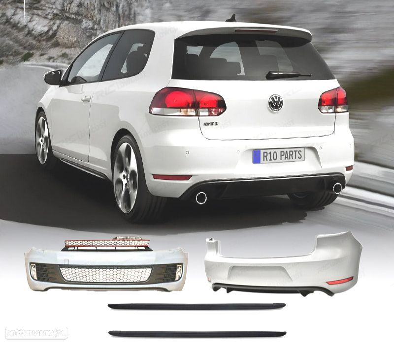 KIT CARROÇARIA VOLKSWAGEN VW GOLF 6 MK VI LOOK GTI - 1