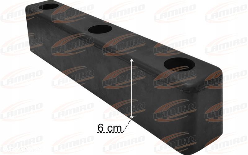 ODBÓJ ODBOJNIK GUMOWY NACZEPY 300x52x60 3 OTWORY - 2