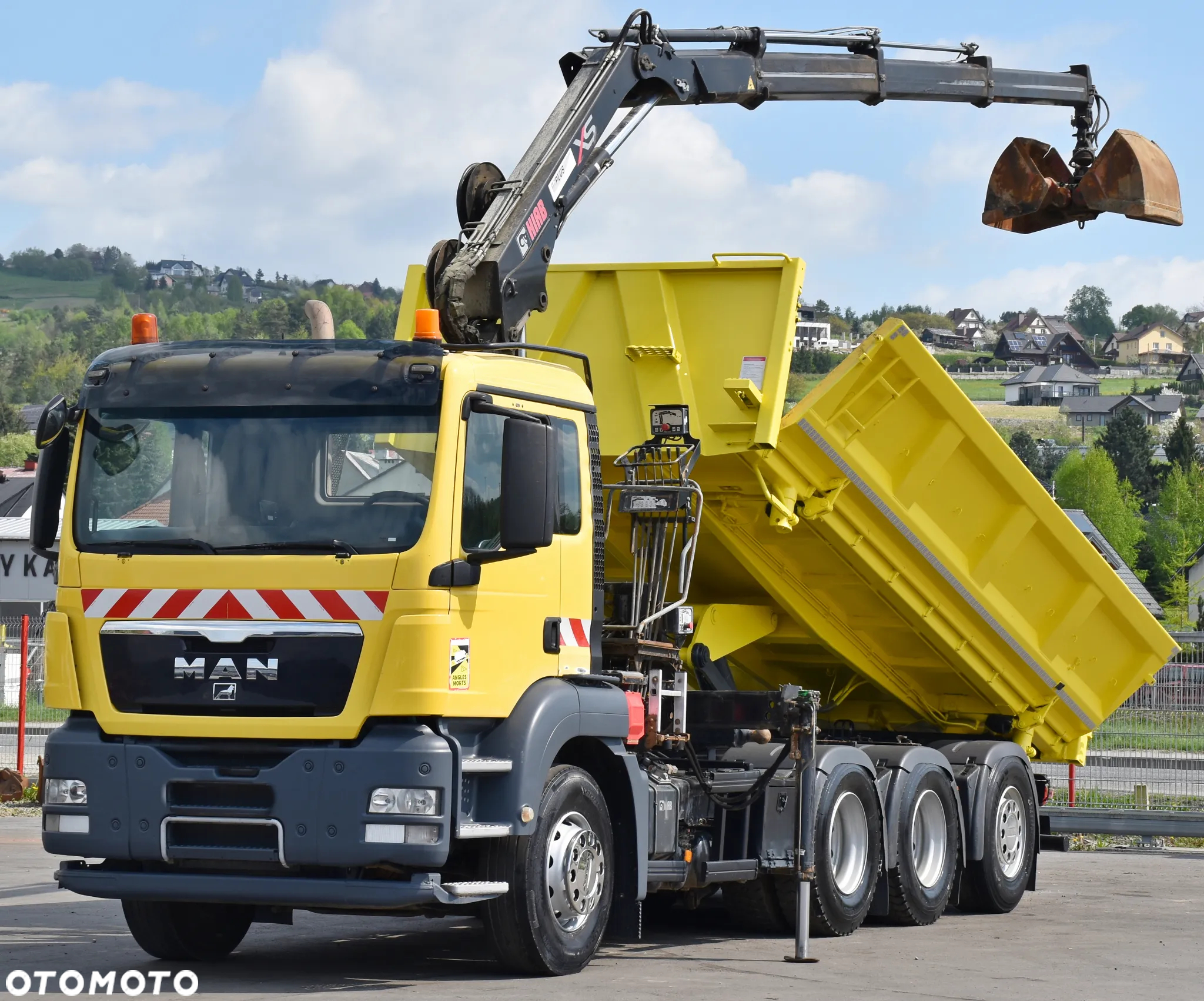 MAN TGS 35.440 * WYWROTKA 5,80 m + BORDMATIC * HIAB 122 B - 3 DUO * 8x4 - 3