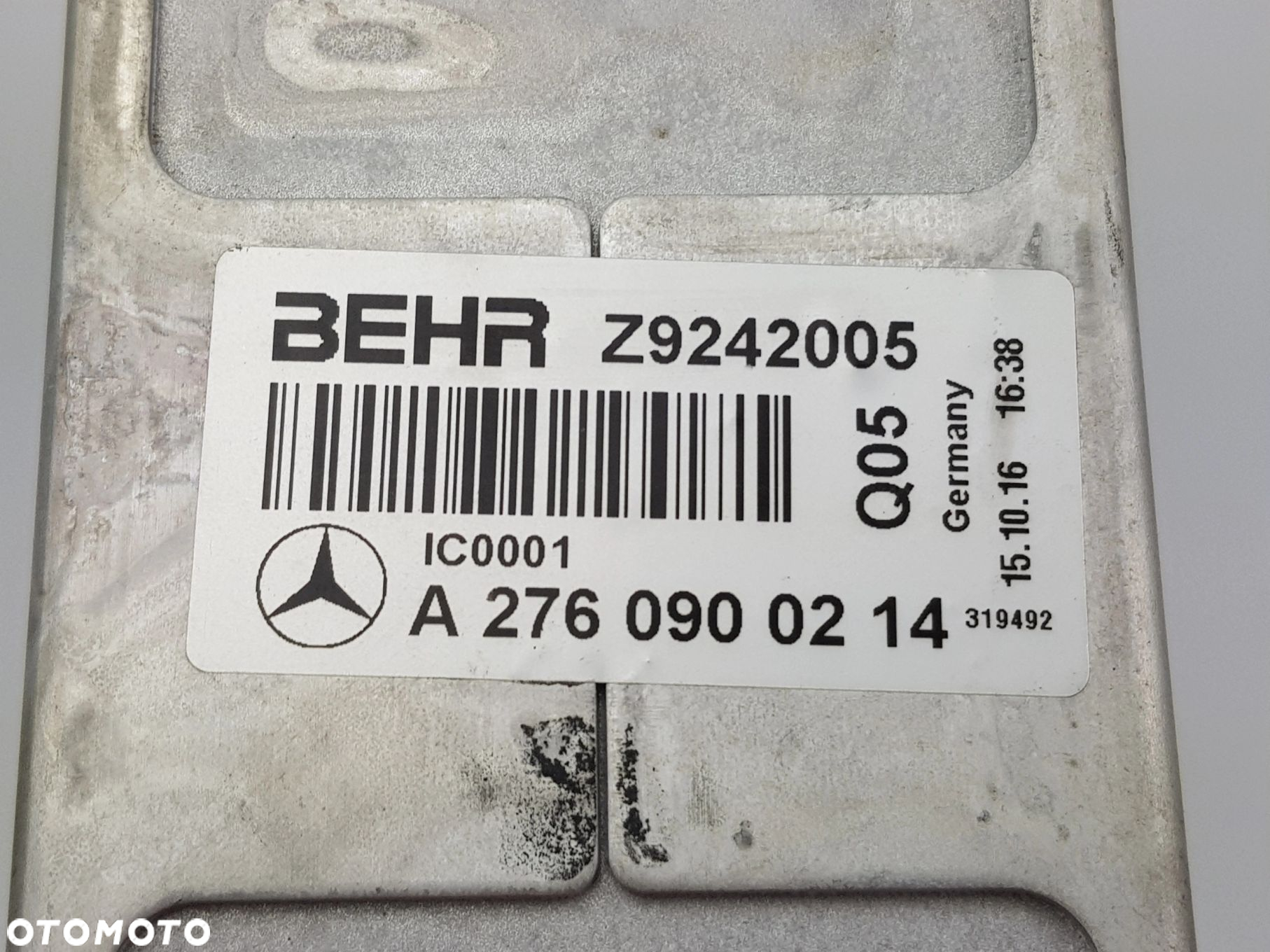 NOWA ORYGINALNA Chłodnica powietrza Mercedes w205 w213 A2760900214 - 9