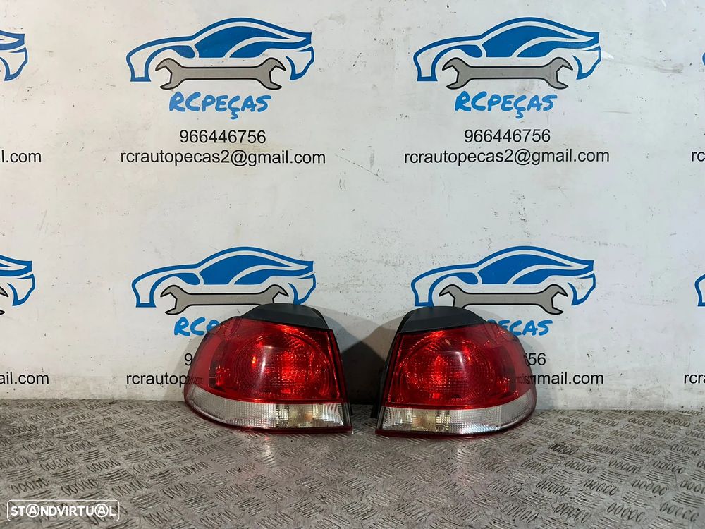 .Conjunto Farolins Tras Traseiro Direito Esquerdo Original Volkswagen VW Golf 6 Mk6 5K0945112 5K0945111 2008 a 2013 - 2