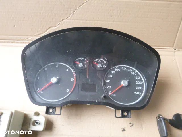 ZESTAW STARTOWY KOMPUTER STACYJKA IMMOBILIZER FORD FOCUS MK2 1.8 TDCI - 10