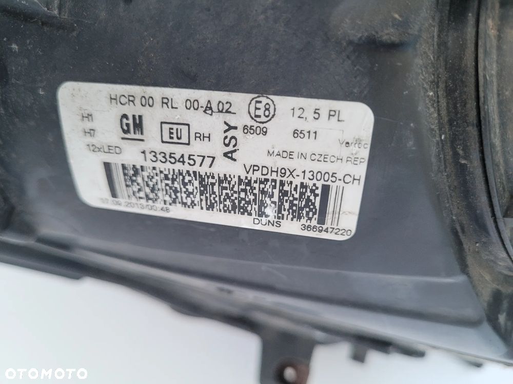 Opel Adam lampa przód prawa zwykła led - 6