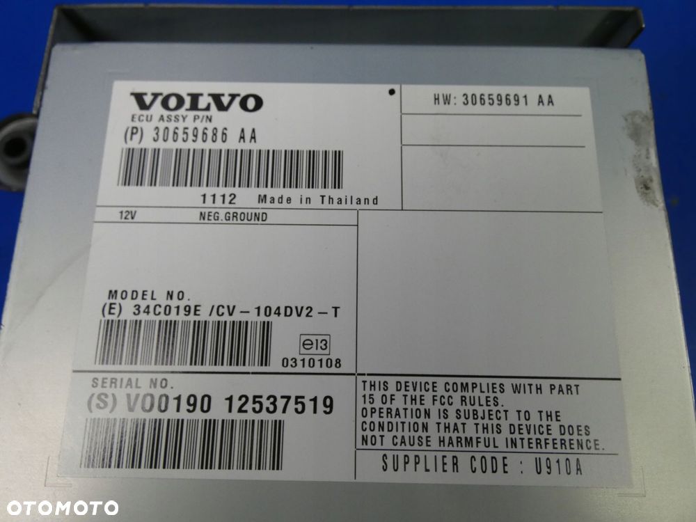 VOLVO XC60 S60 II V60 WZMACNIACZ RADIA - 2