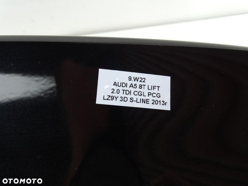 KLAPA TYŁ TYLNA BAGAŻNIKA LZ9Y AUDI A5 8T 3D COUPE 07-16r - 16
