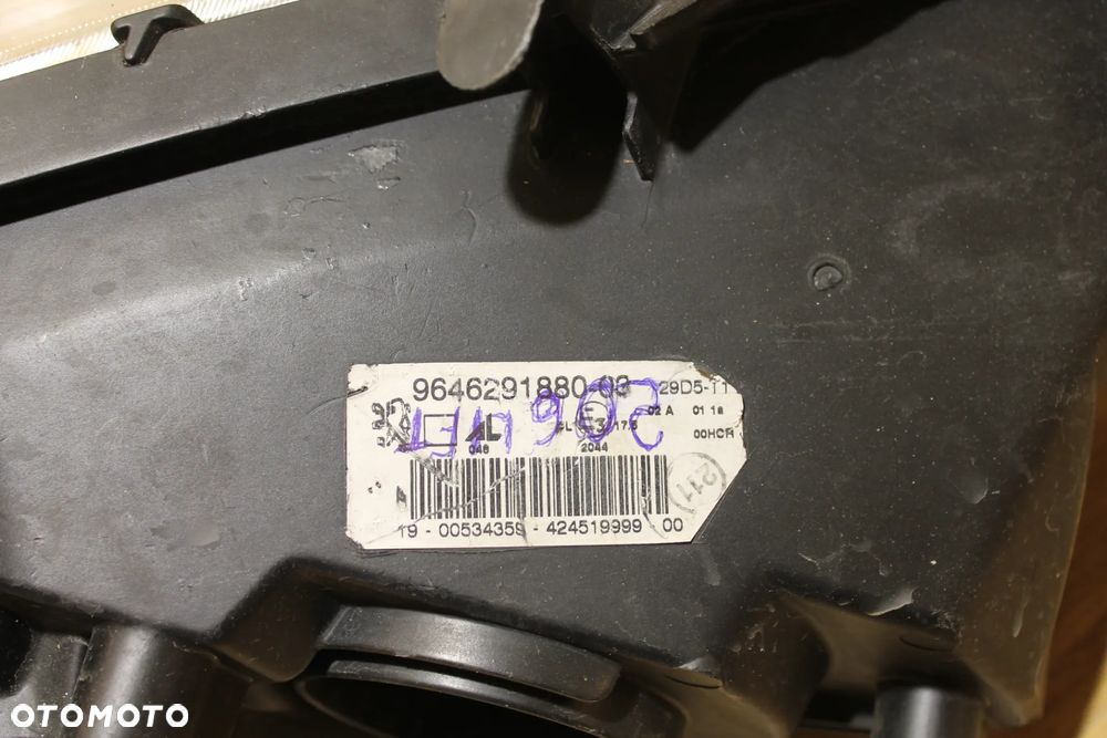 Peugeot 307 Lampa Lewa Przód 9646291880 - 6